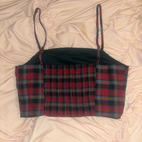 plaid american eagle crop top - Picture 2 of 4